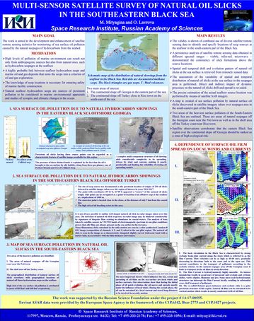 Mityagina M.I. Multi-sensor satellite survey of natural oil slicks in the southeastern Black Sea